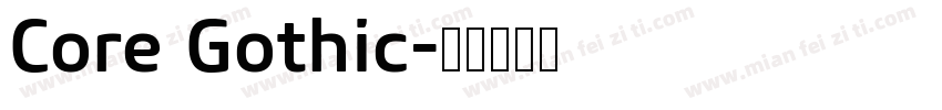 Core Gothic字体转换